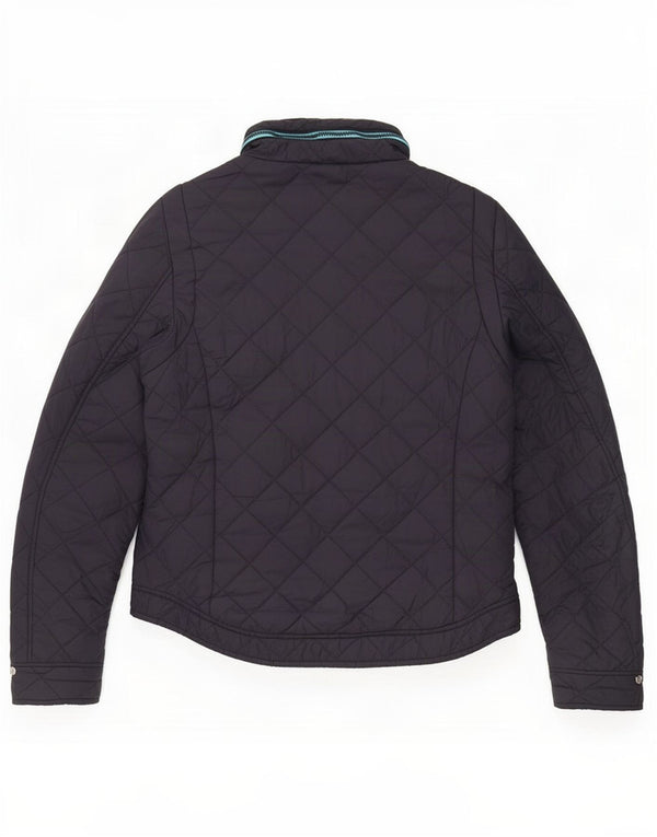 Superdry Herren-Steppjacke mit Kapuze, UK 38, mittelmarineblaues Nylon