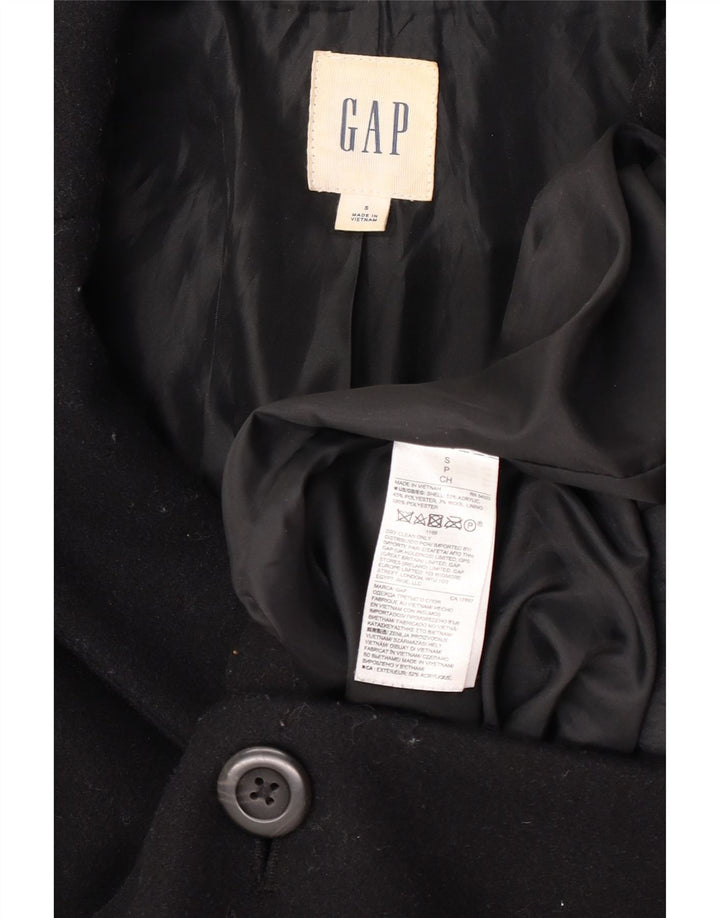 Gap Damen Übergroßer Mantel UK 10 Small Schwarz Acryl