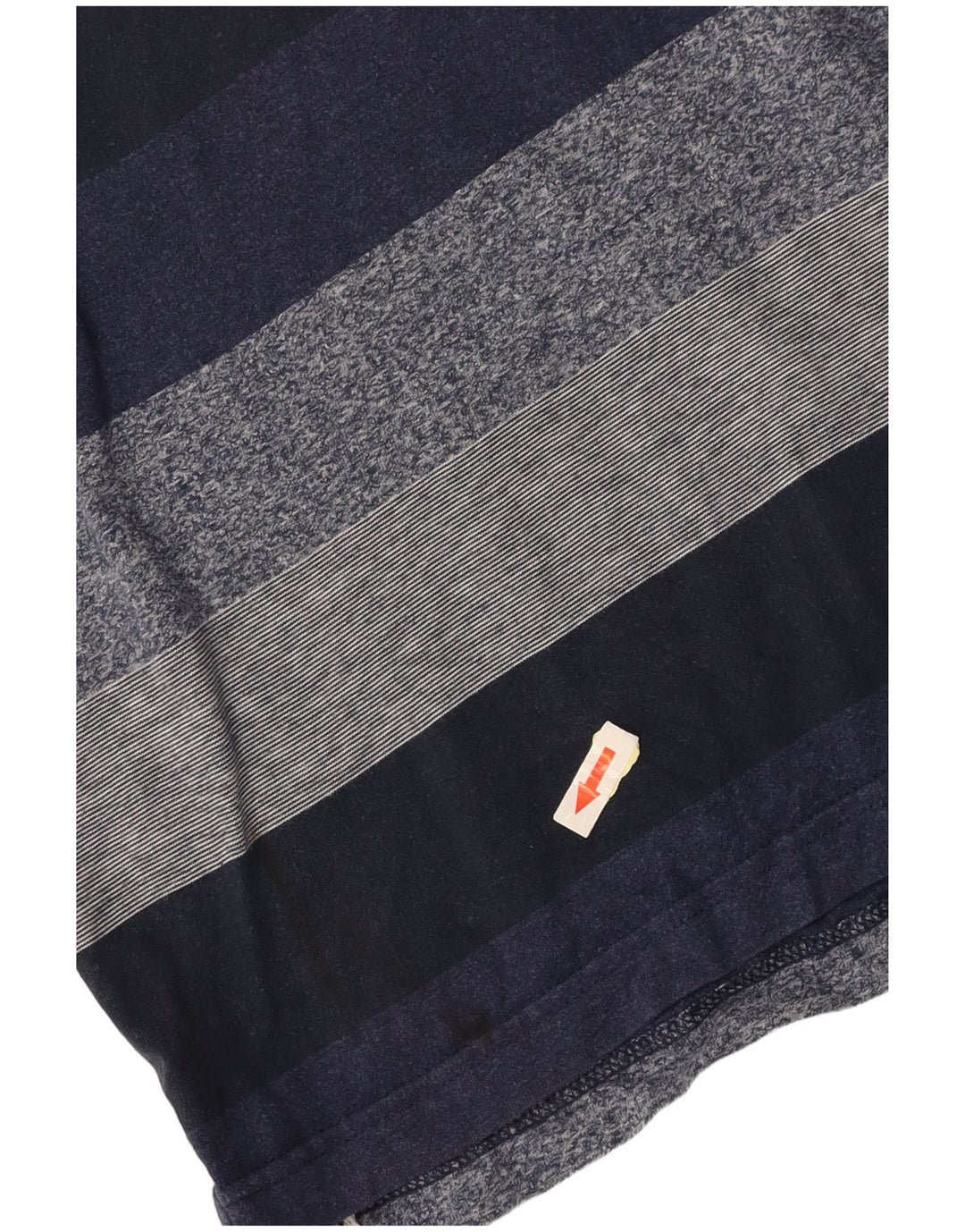 FAT FACE Herren Poloshirt 2XL Marineblau gestreift aus Baumwolle