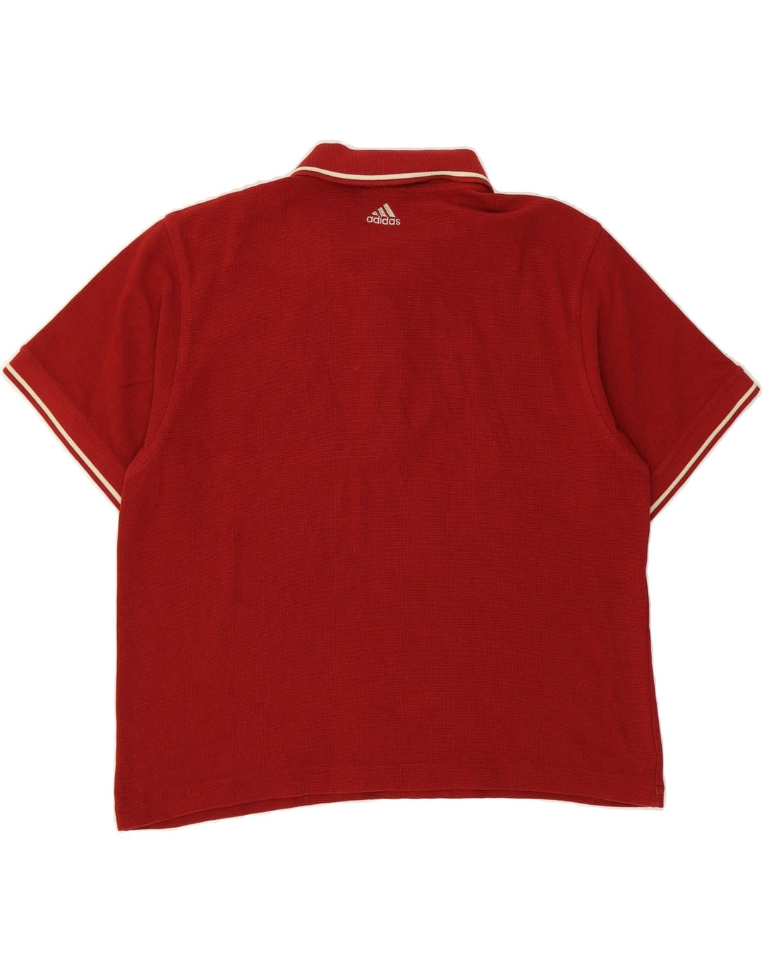 ADIDAS Mens Polo Shirt Large Red Vintage Adidas and Second-Hand Adidas from Messina Hembry 