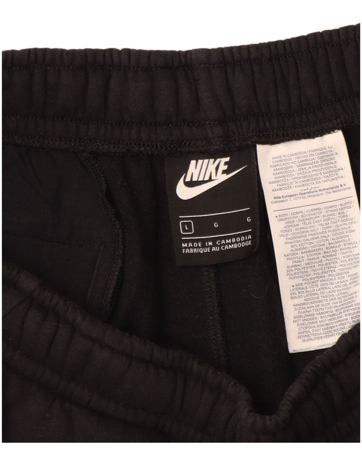 NIKE Herren-Sportshorts mit Grafik, groß, aus schwarzer Baumwolle