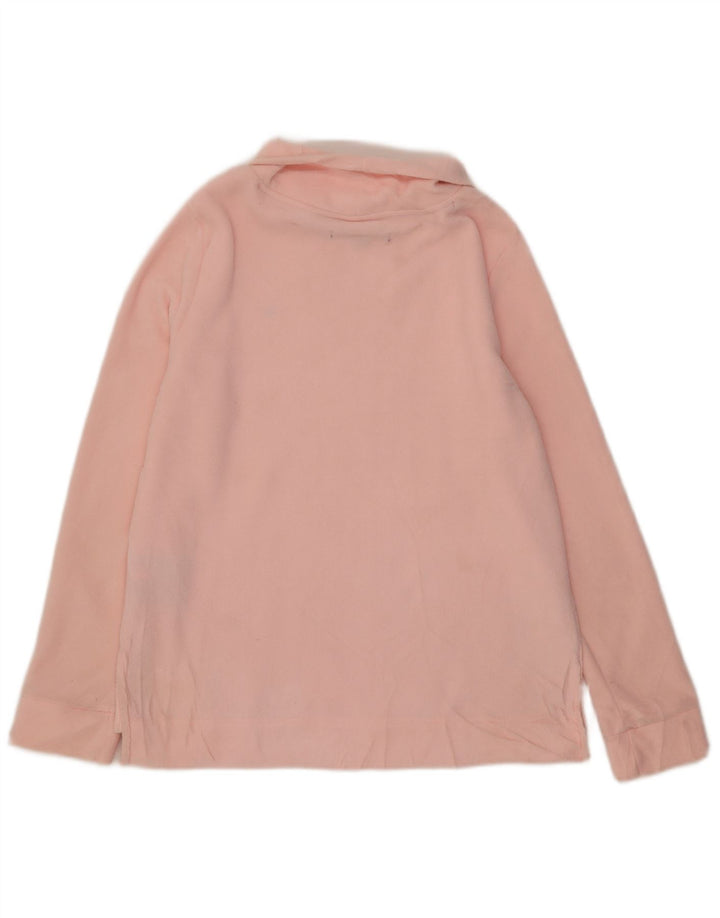 Tommy Hilfiger Damen Fleecepullover UK 14 Mittelrosa Polyester