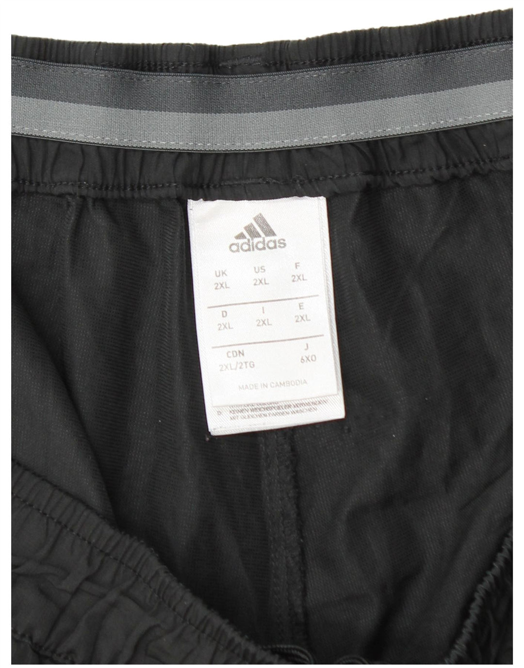 Adidas Herren Sport Shorts 2XL Schwarz Polyester