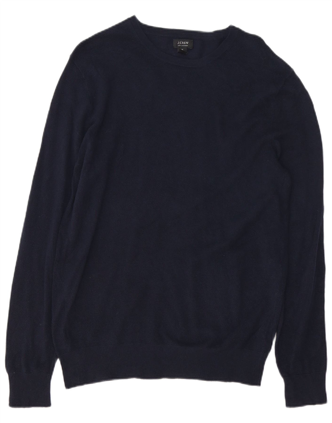 J. CREW Herren-Pullover mit U-Boot-Ausschnitt, mittelmarineblaue Baumwolle