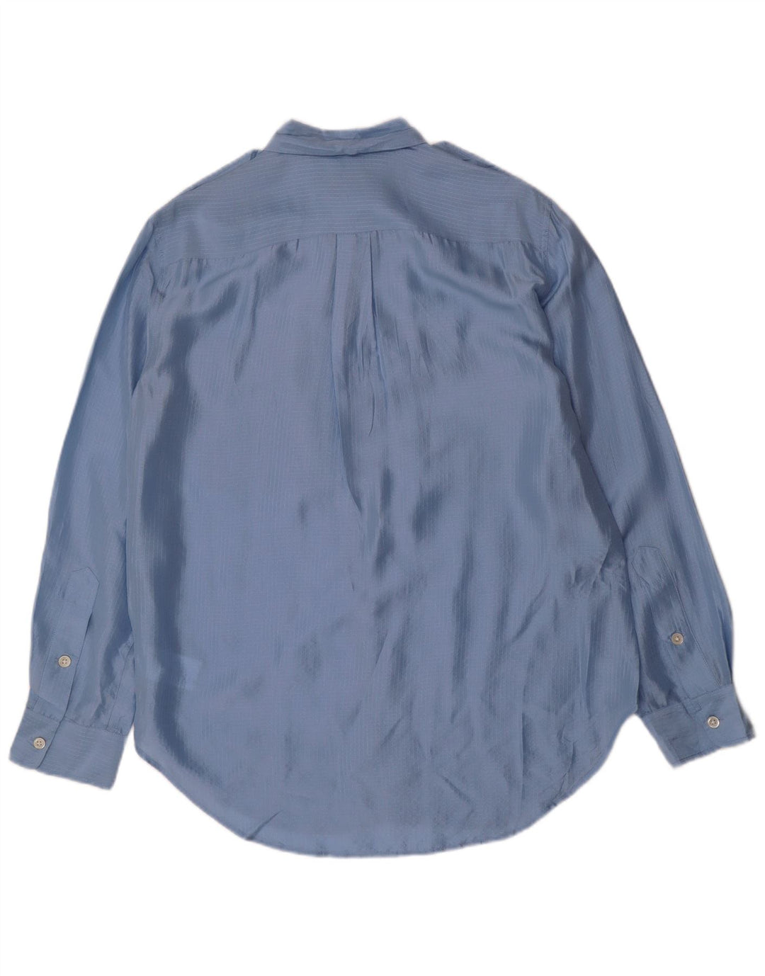 Polo Ralph Lauren Herren-Militärhemd, kleine blaue Karo-Seide