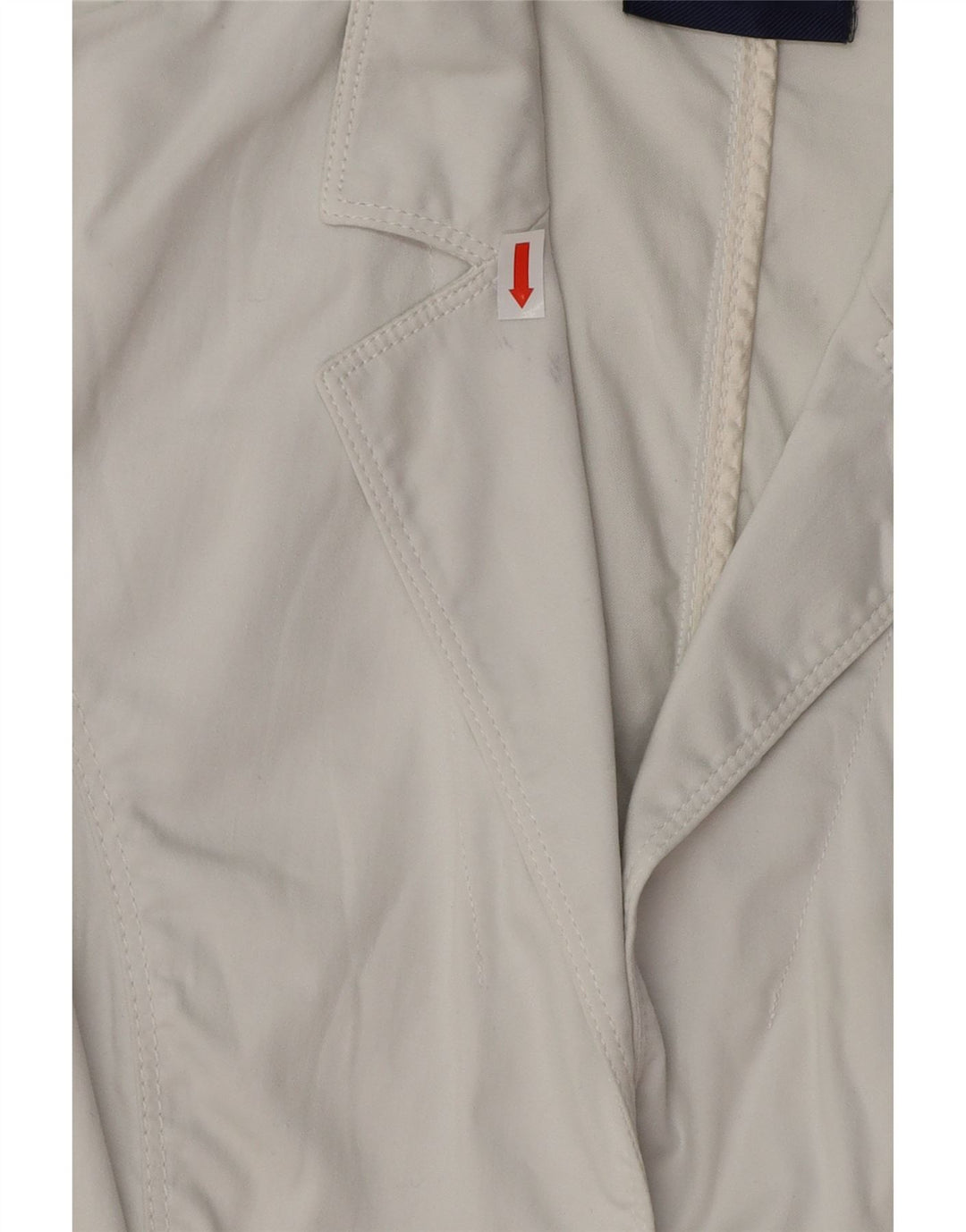 TRUSSARDI Damen 3-Knopf-Blazerjacke IT 40 Small Weiße Baumwolle