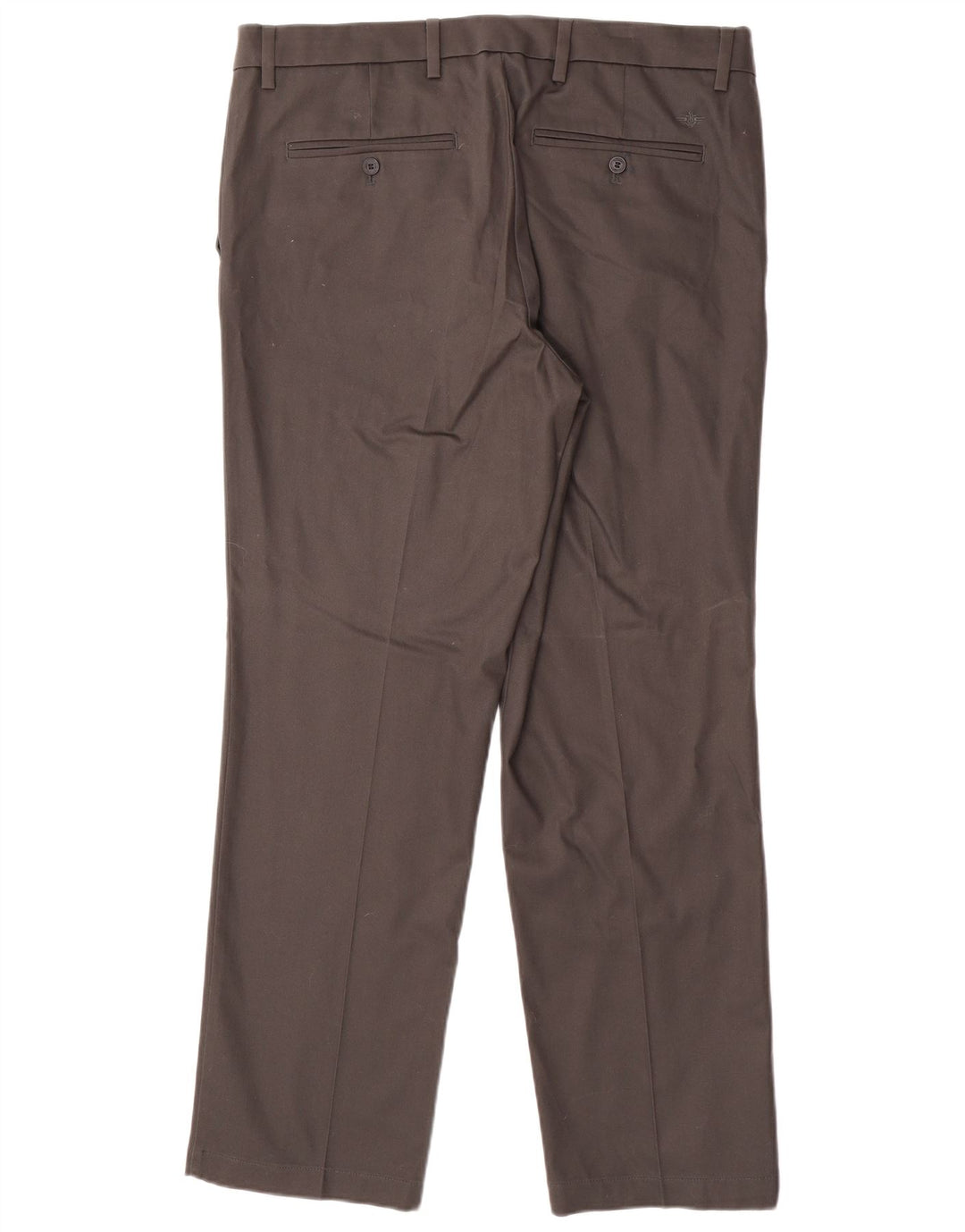 DOCKERS Herren-Chinohose mit bequemer Passform, gerade Passform, W36 L30, graue Baumwolle