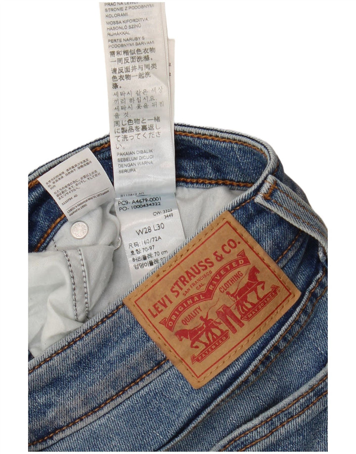Levi's Damen Super Low Bootcut Jeans W28 L30 Blaue Baumwolle