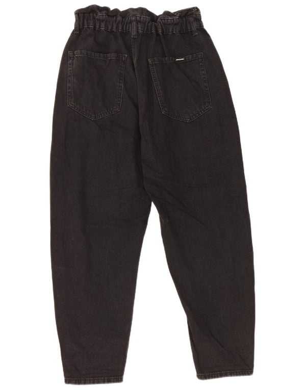 Zara Womens High Waist Jeans EU 38 Small W28 L25 Black Cotton