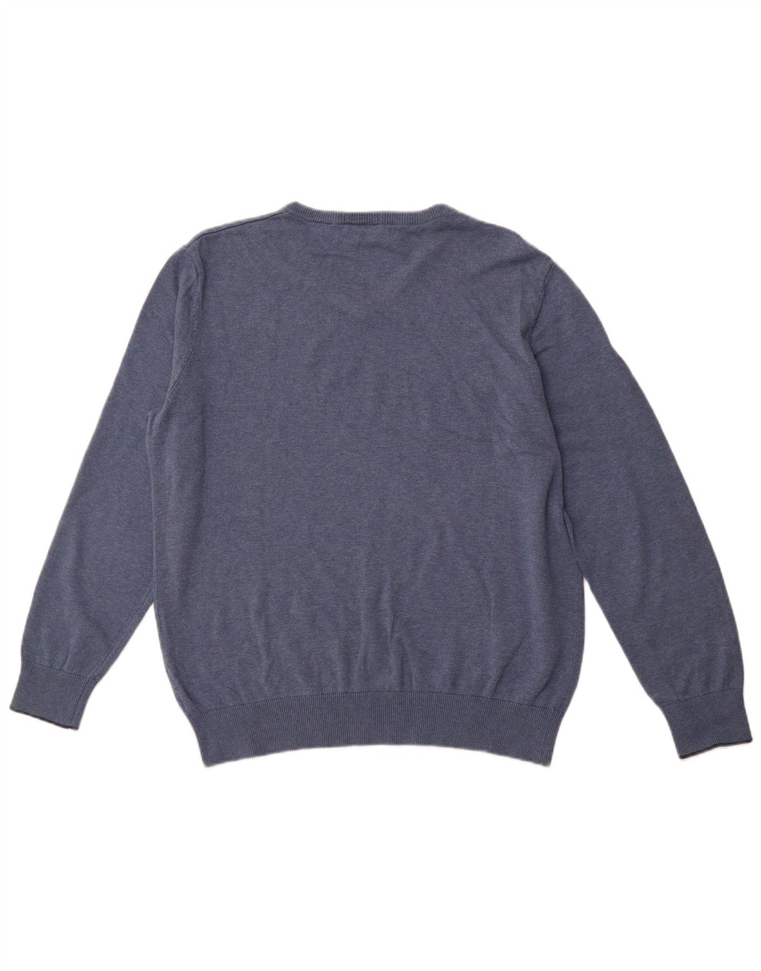 TIMBERLAND Damen-Pullover mit V-Ausschnitt, UK 16, Größe L, Marineblau, Baumwolle