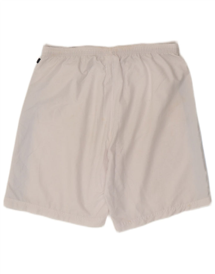 Asics Herren-Sportshorts, groß, weißes Farbblock-Polyester