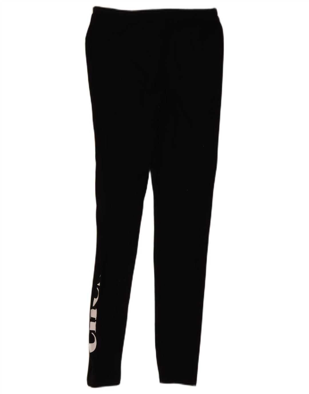 Ellesse Womens Graphic Leggings UK 10 Small Schwarz Baumwolle