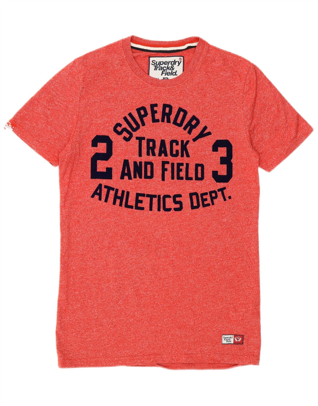 SUPERDRY Herren-T-Shirt mit Grafik, Größe S, rote Baumwolle
