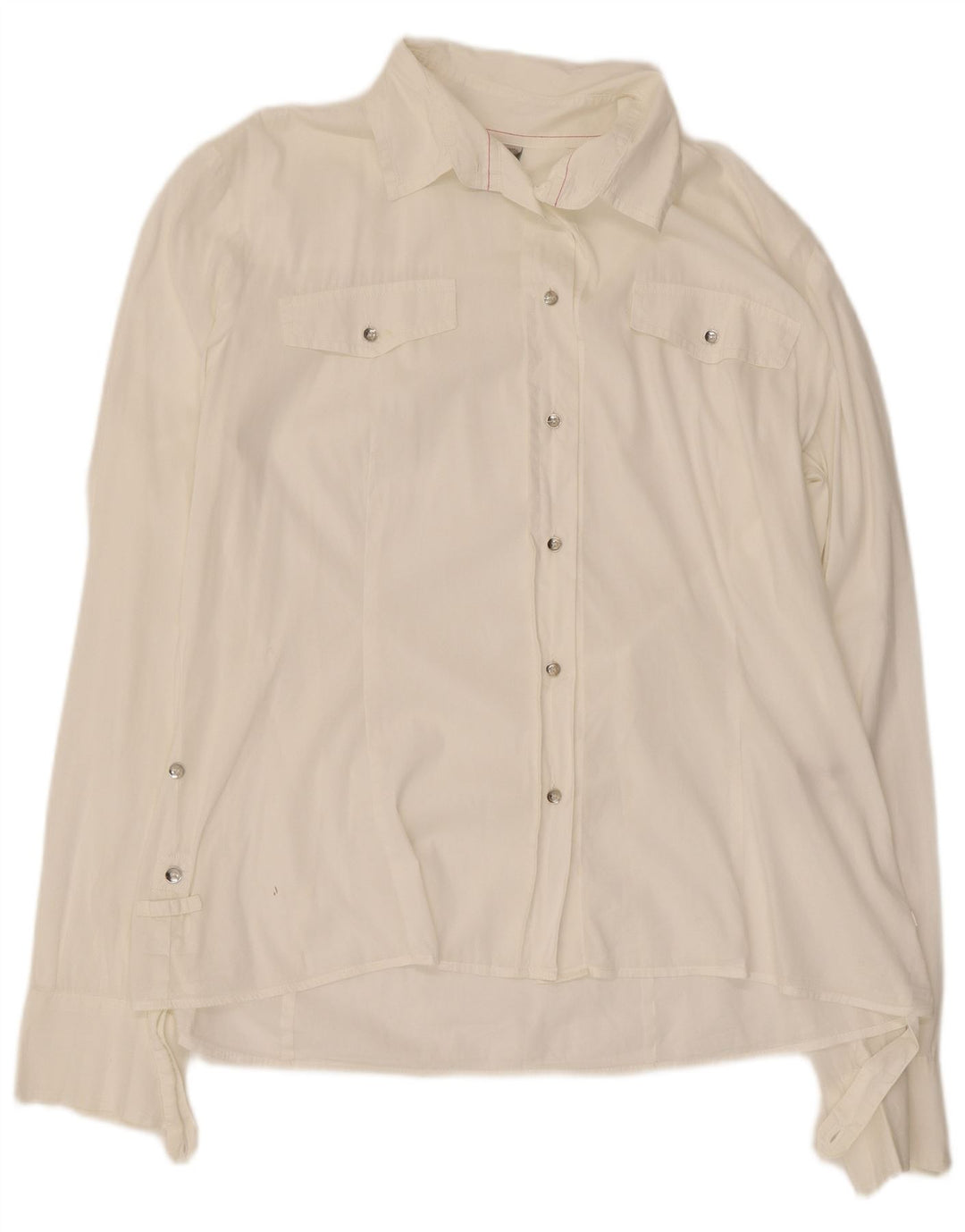Murphy & Nye Damen-Hemdbluse, UK 16, Größe L, weiße Baumwolle