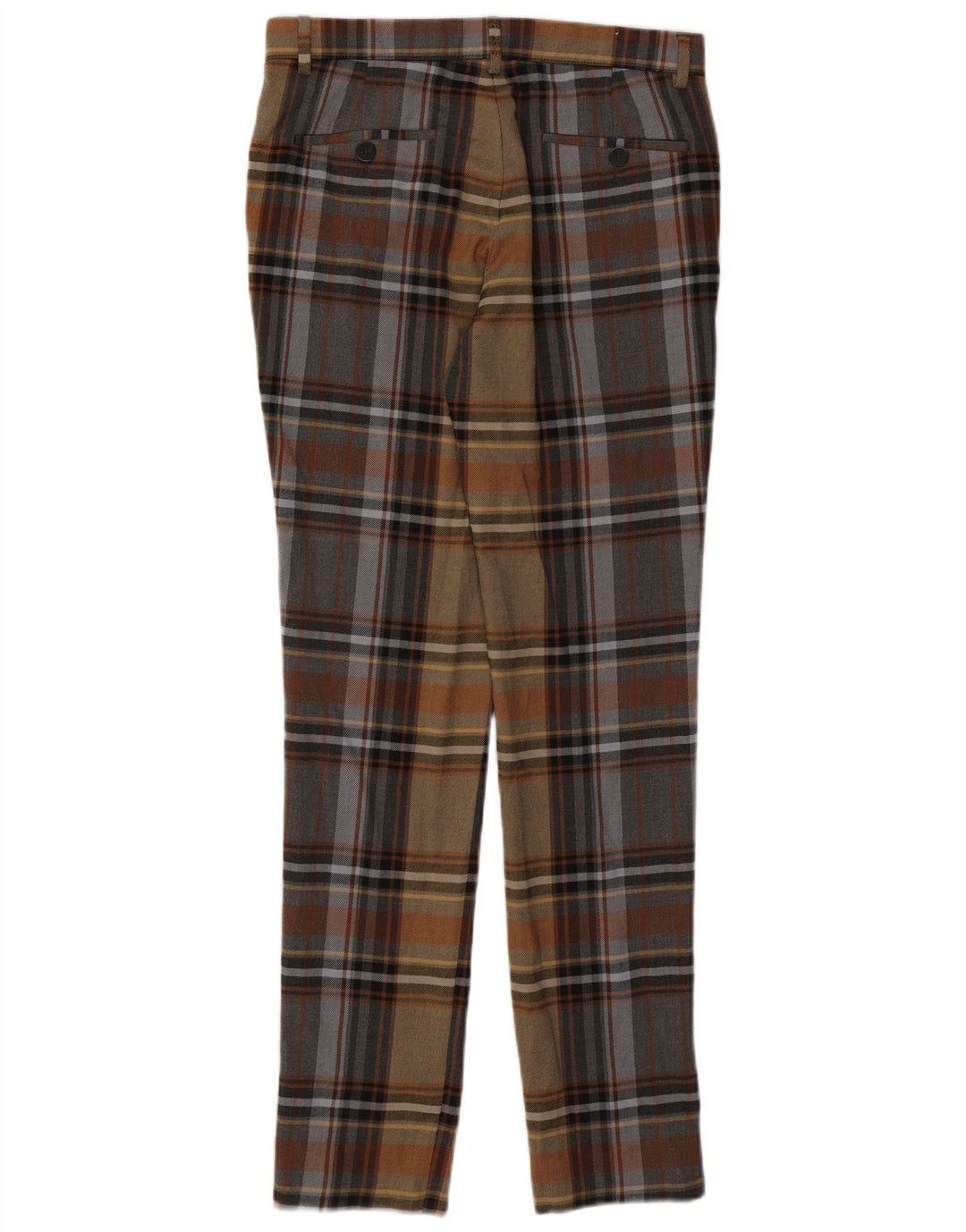 Zara Slim Chino-Hose für Herren, EU 40, M, W31, L33, mehrfarbig, kariert