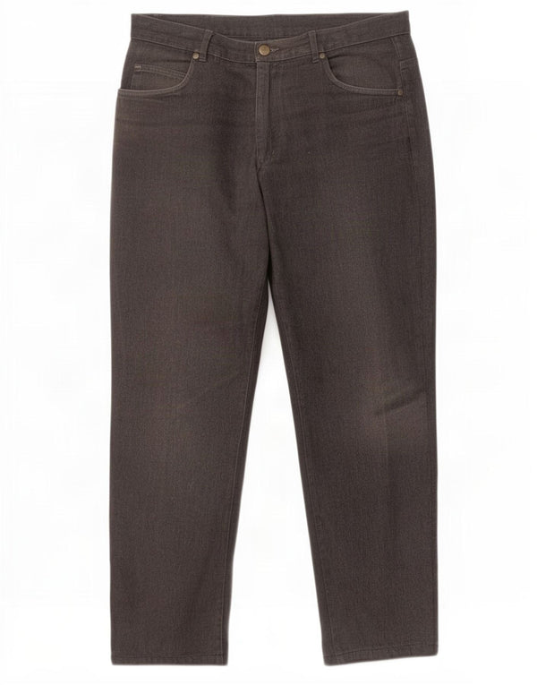 Lacoste Herren Tapered Jeans Größe 46 Large W36 L30 Graue Baumwolle