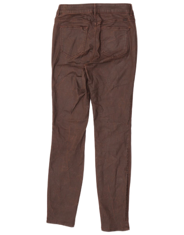 Massimo Dutti Damen Skinny Freizeithose EU 36 XS W26 L29 Braune Baumwolle