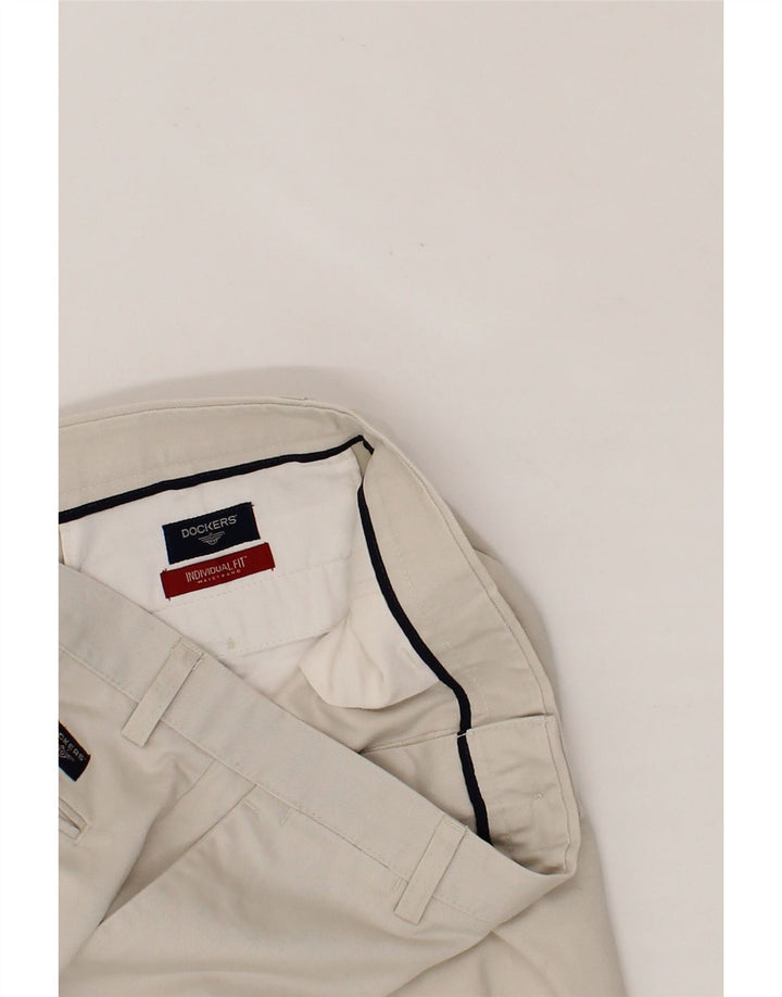 DOCKERS Gerade Chinohose für Herren, W34, L32, Beige