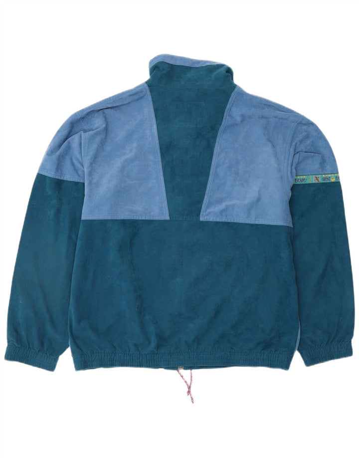 GREAT ESCAPES Herren-Trainingsanzug-Oberteiljacke IT 48 Mittelblauer Farbblock