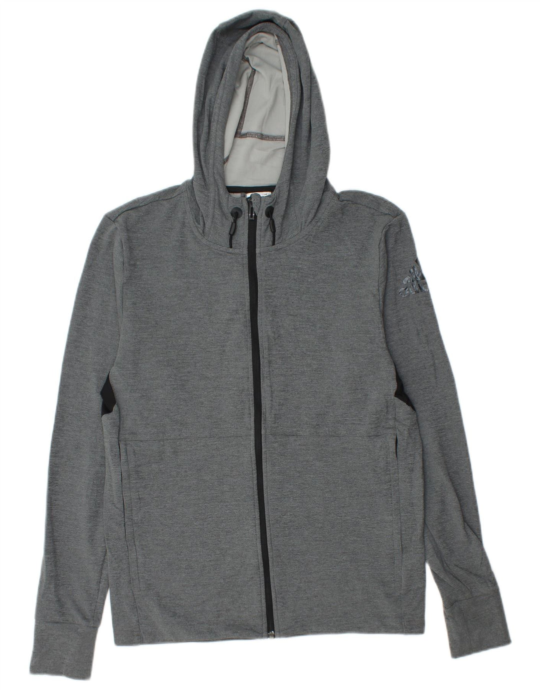 ADIDAS Herren Climacool Graphic Zip Hoodie Pullover Small Grau Farbblock