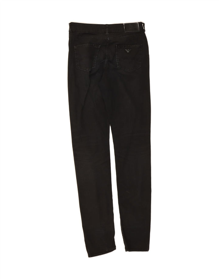 ARMANI Womens Slim Jeans W29 L33 Black Cotton Vintage Armani and Second-Hand Armani from Messina Hembry 