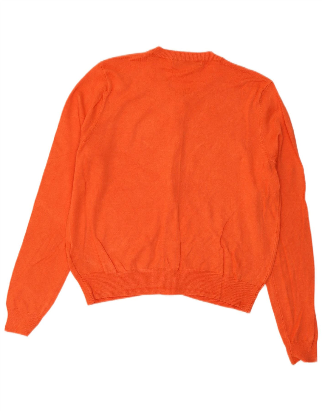 Marks & Spencer Damen Crop Cardigan Pullover UK 14 Mittelorange Viskose