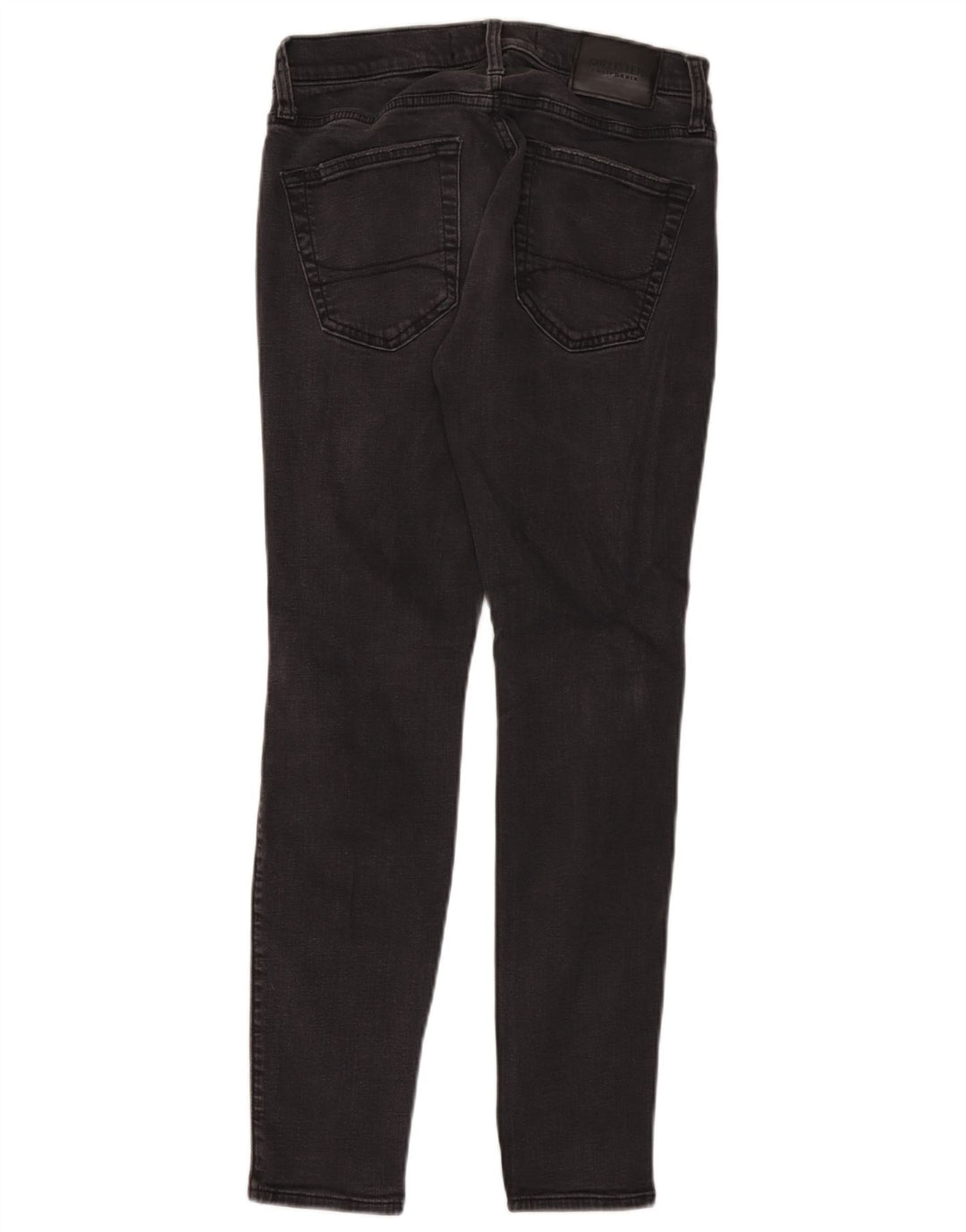 Hollister Herren Distressed Slim Jeans W30 L30 Graue Baumwolle