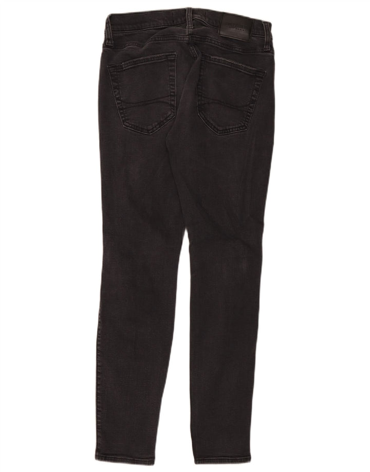 Hollister Herren Distressed Slim Jeans W30 L30 Graue Baumwolle