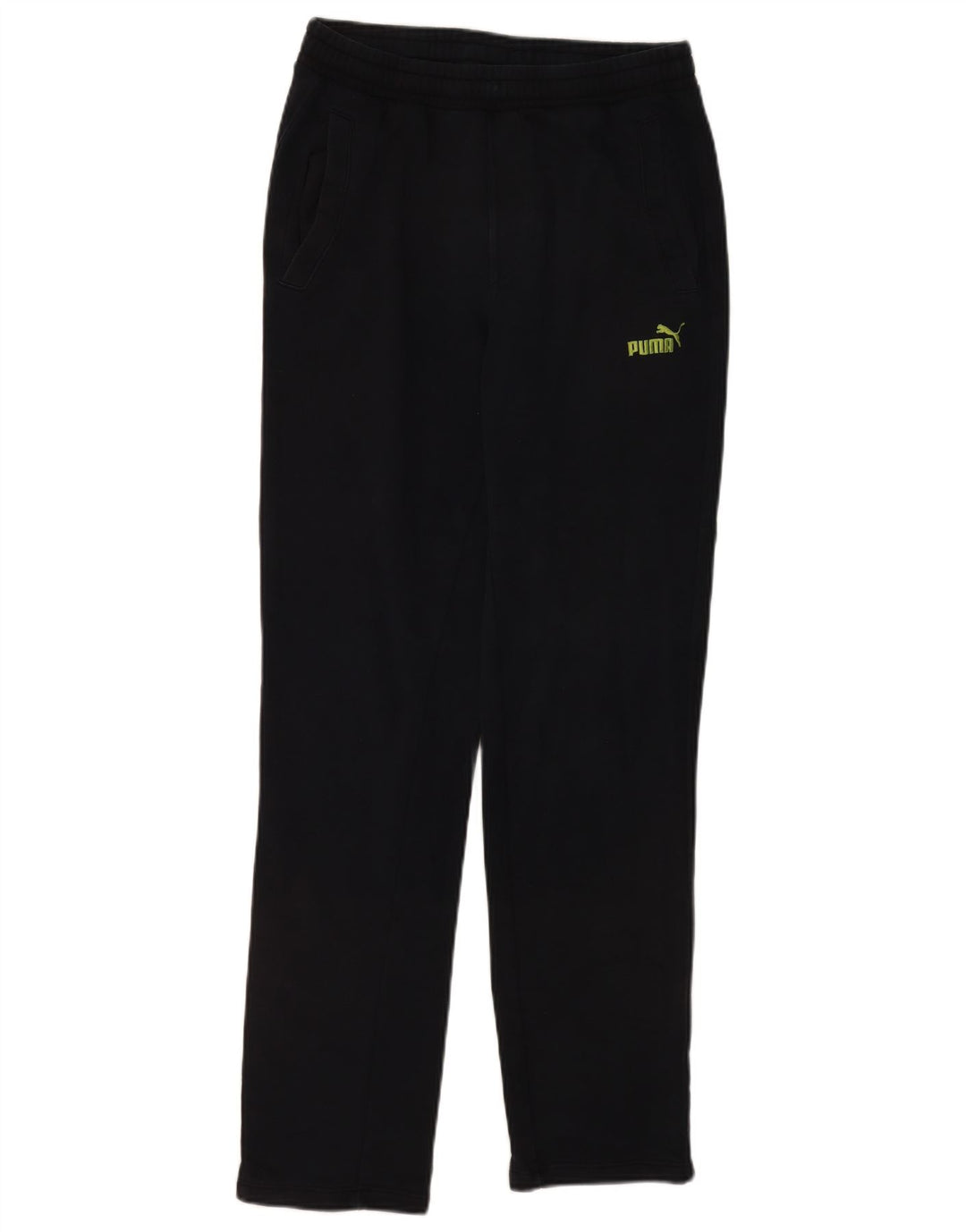 PUMA Mens Tracksuit Trousers Small Navy Blue Cotton