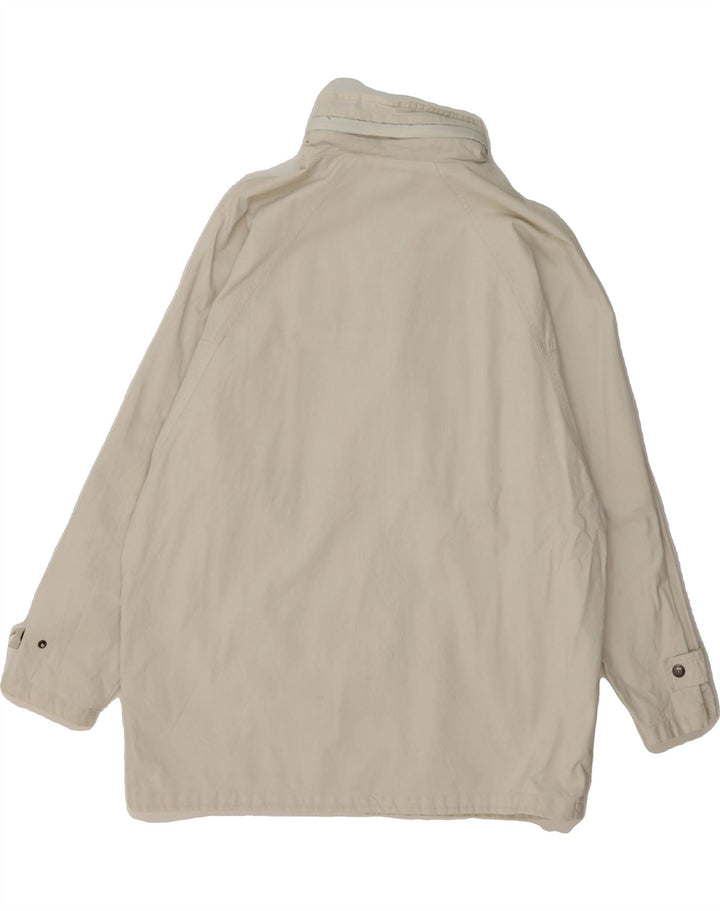 DIADORA Mens Hooded Windbreaker Jacket UK 40 Large White Vintage Diadora and Second-Hand Diadora from Messina Hembry 