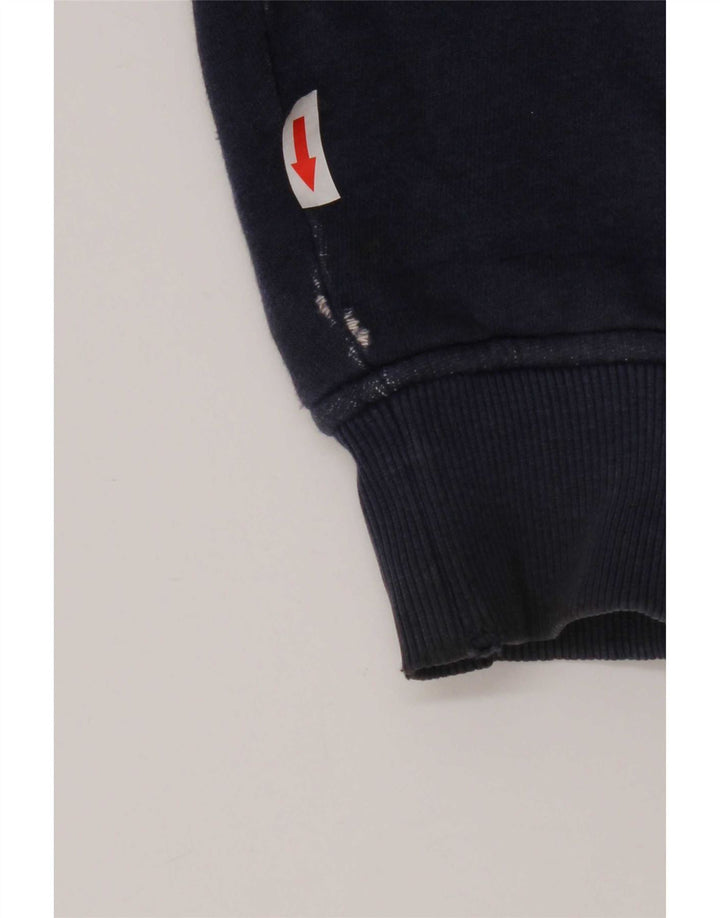 Tommy Hilfiger Herren-Sherpa-Trainingsanzug-Topjacke, große blaue Baumwolle