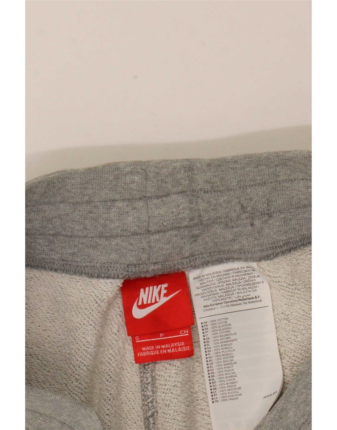 Nike Herren-Sportshorts mit Grafik, Größe S, graue Baumwolle