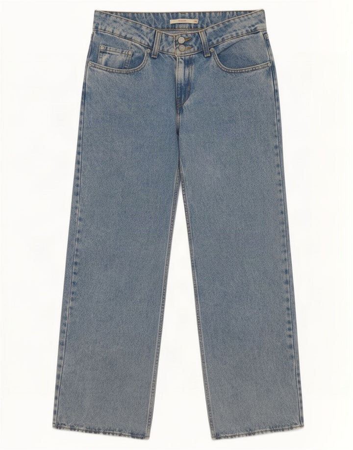 Levi's Damen Super Low Straight Jeans W30 L30 Blaue Baumwolle