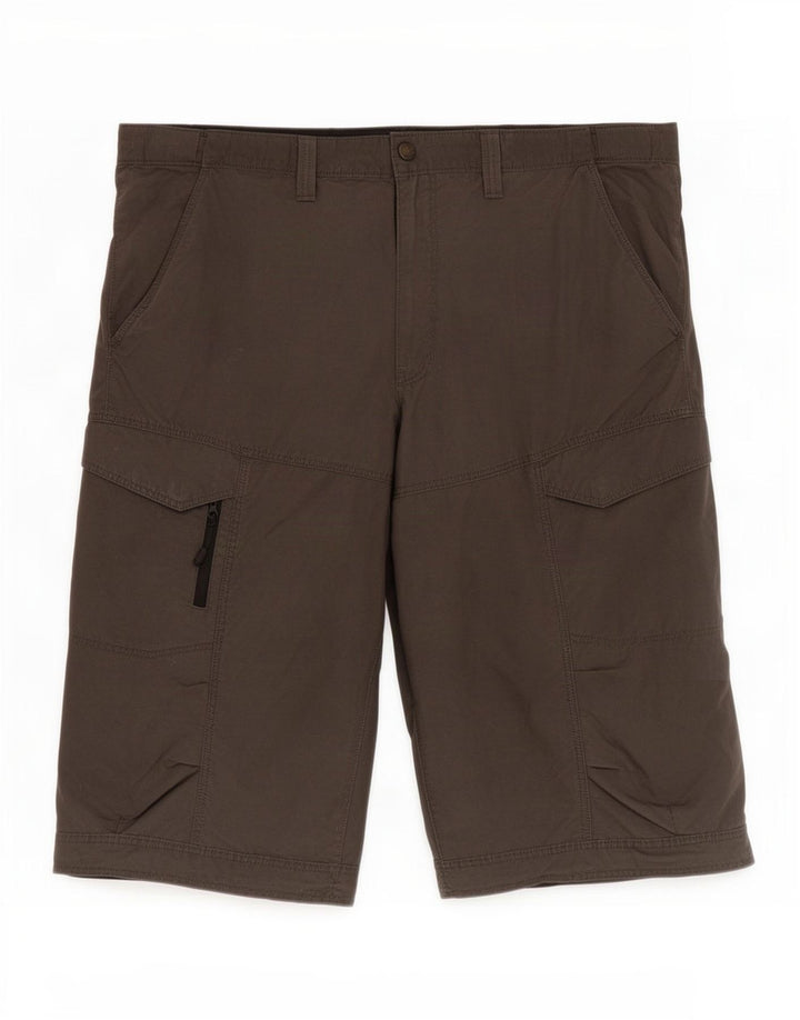 Marks & Spencer Herren Cargoshorts XL W38 Graue Baumwolle