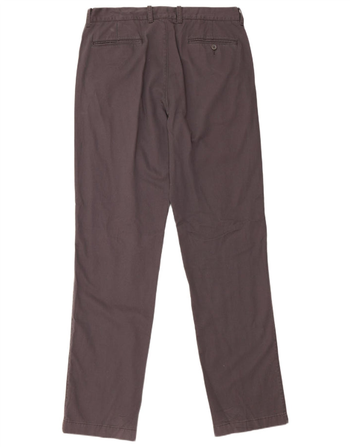 J. CREW Herren The Bleecker Straight Chino Hose W34 L36 Graue Baumwolle