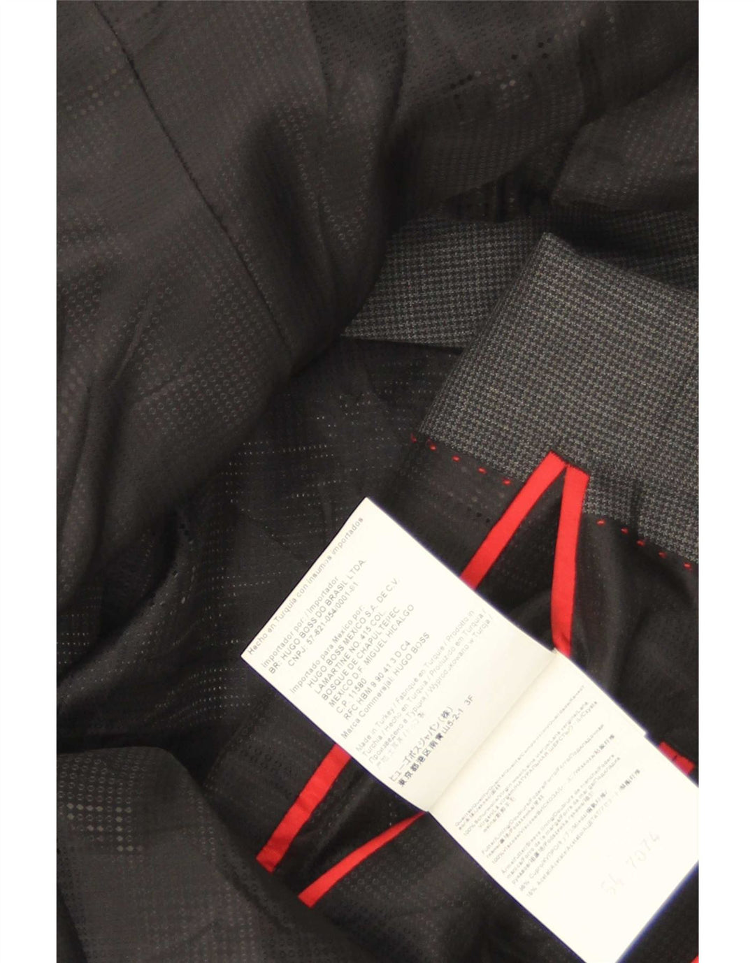 Hugo Boss Herren-Blazer mit 2 Knöpfen, EU 54, 2XL, grauer Hahnentrittmuster