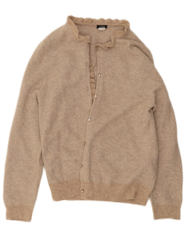 J. Crew Damen Strickjacke UK 18 XL Beige Wolle