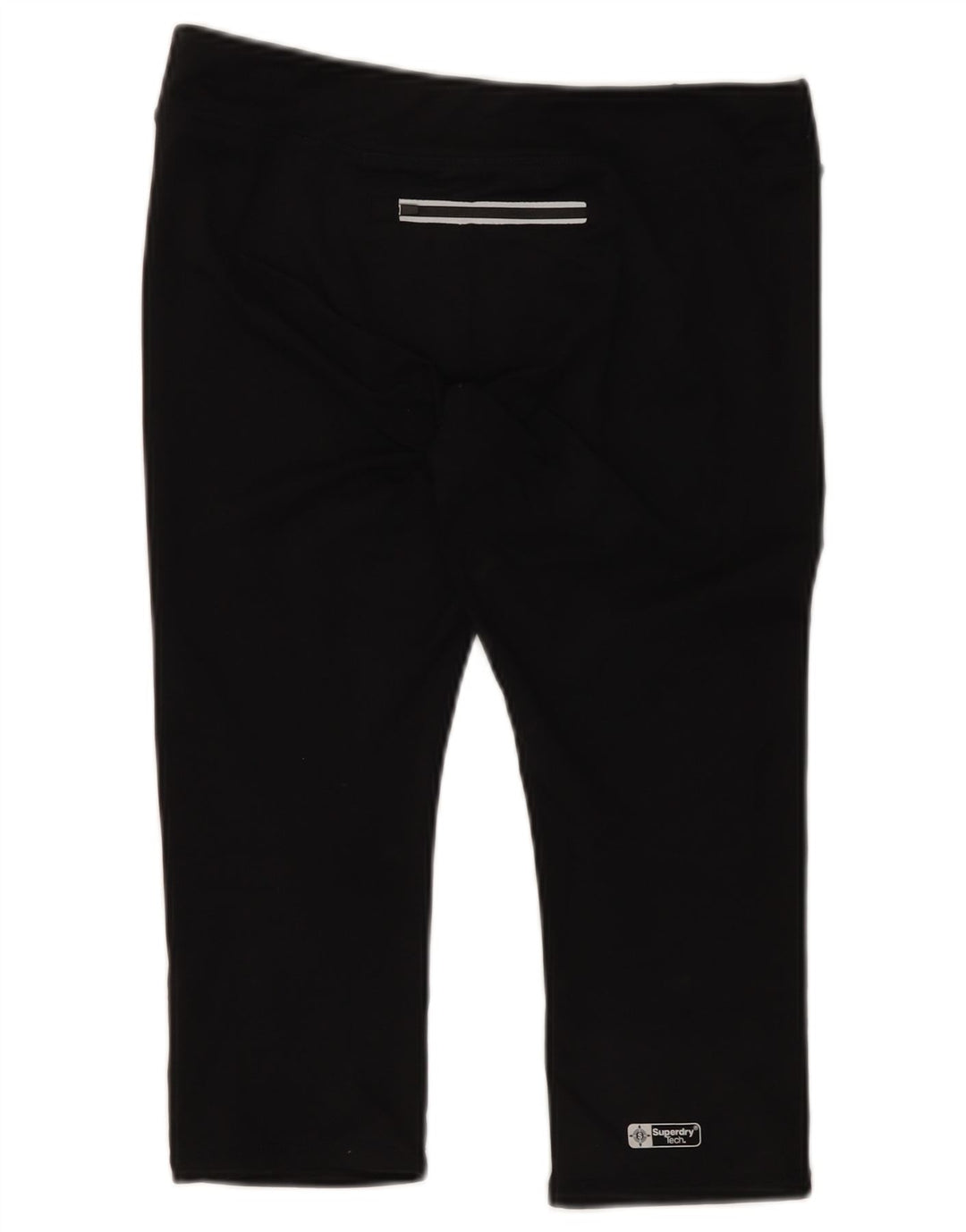 Superdry Damen Capri-Leggings mit Grafik, UK 12, Mittelschwarz, Polyester