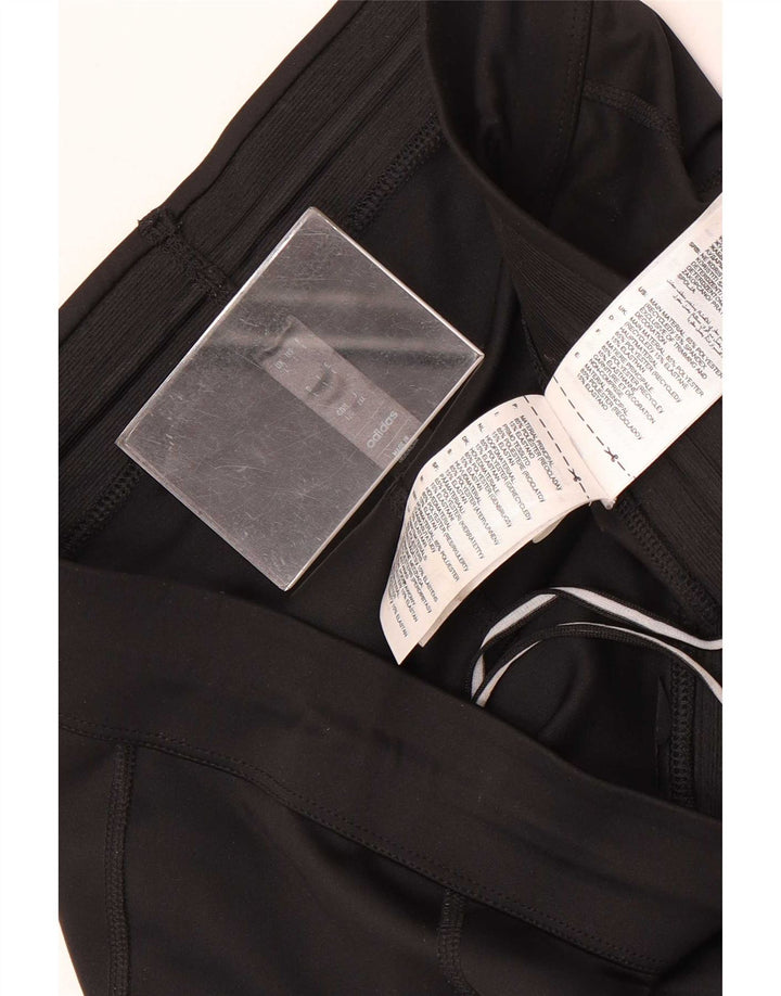 Adidas Slim-Trainingshose für Herren, groß, aus schwarzem Polyester