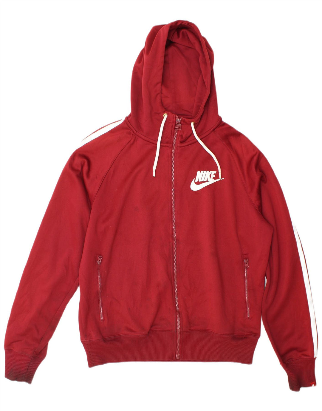 Nike Herren-Trainingsanzug-Oberteil, Mittelgroßes Burgunder-Polyester