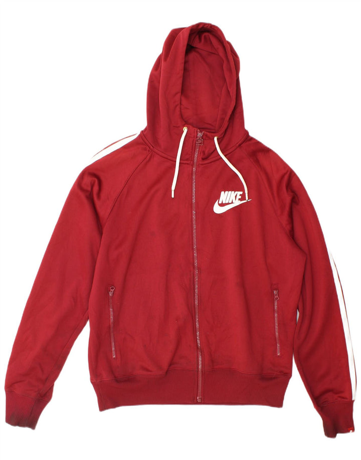 Nike Herren-Trainingsanzug-Oberteil, Mittelgroßes Burgunder-Polyester