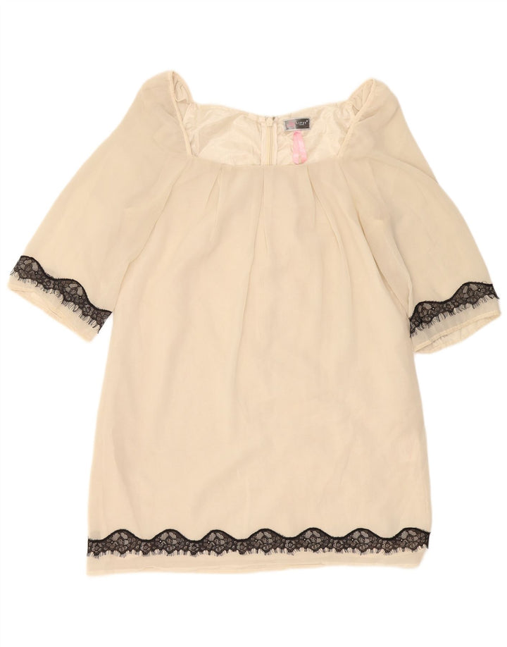 Lipsy Damen-Etuikleid mit 3/4-Ärmeln, UK-Größe 44, mittelgrau, aus Polyester