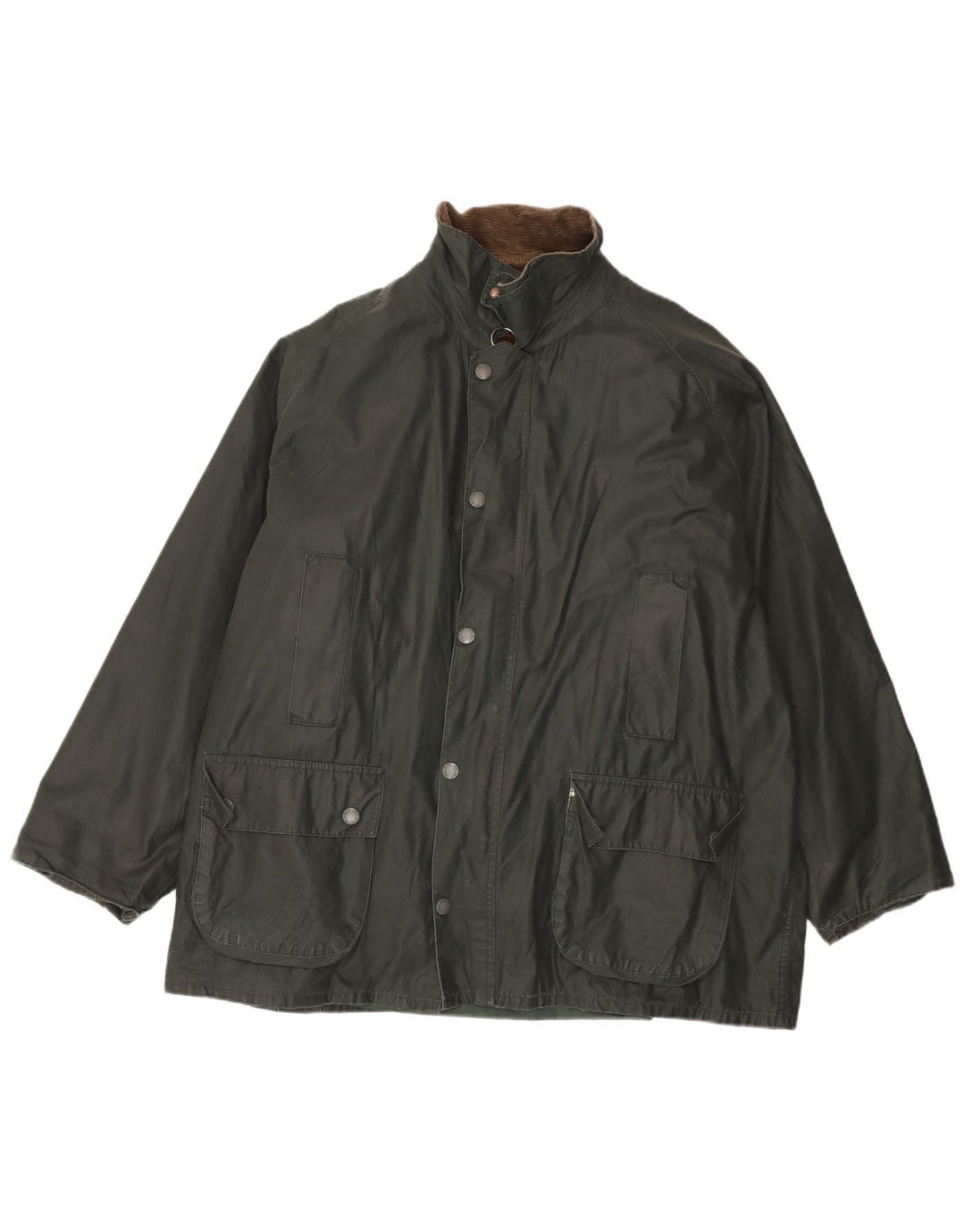 Polbot Herrenjacke aus gewachster Baumwolle, UK 42 XL, Grün