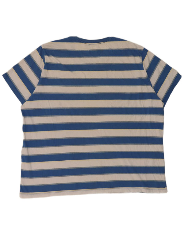 Levi's Herren Standard T-Shirt Top 2XL blau gestreift aus Baumwolle