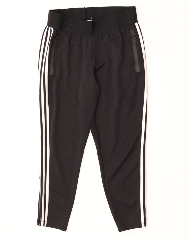 Adidas Damen-Trainingshose UK 12/14 Mittelschwarzes Polyester