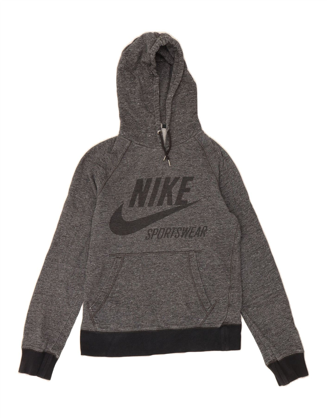 NIKE Mens Graphic Hoodie Jumper Small Grey Cotton Vintage Nike and Second-Hand Nike from Messina Hembry 