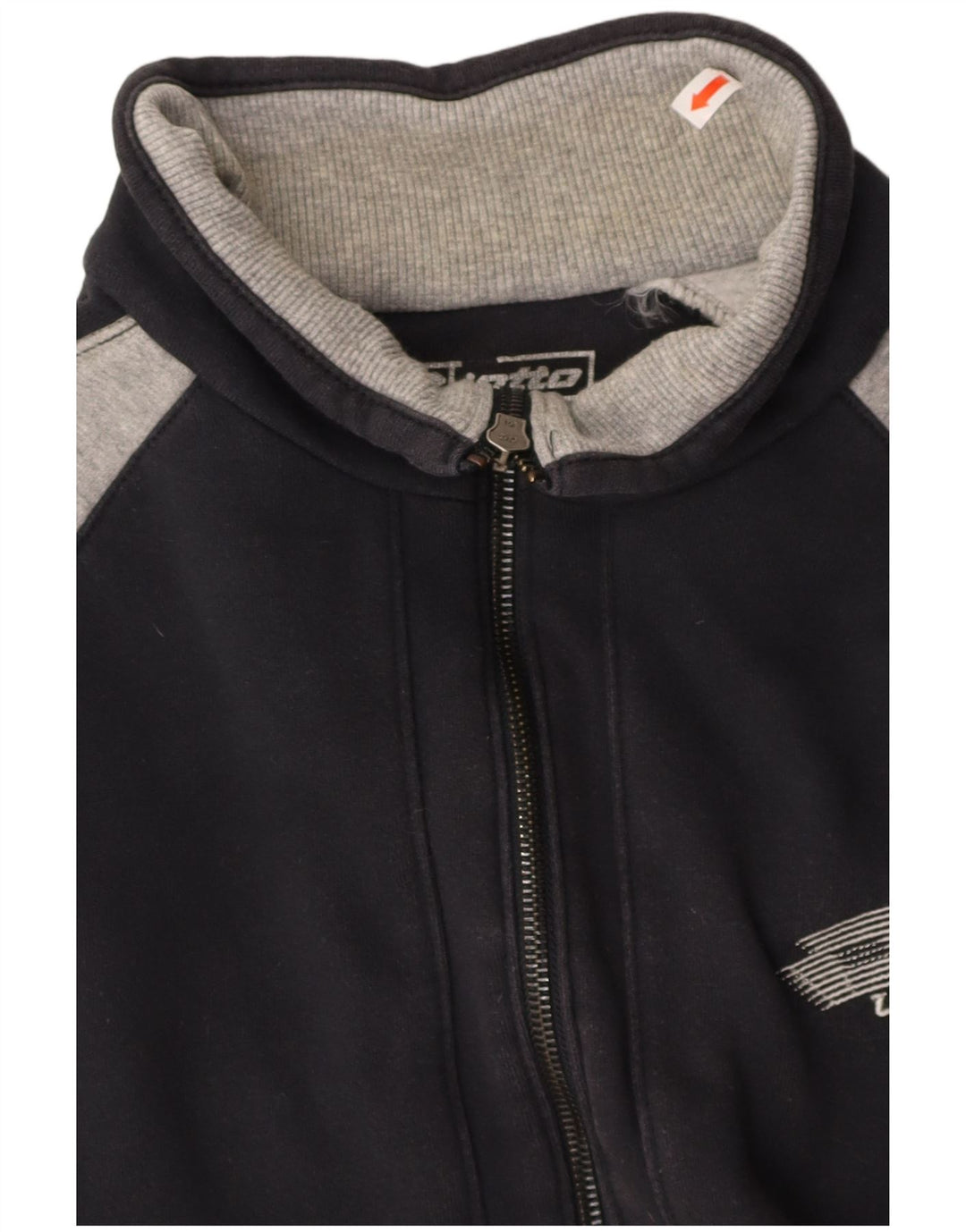 LOTTO Mens Tracksuit Top Jacket Medium Navy Blue Colourblock