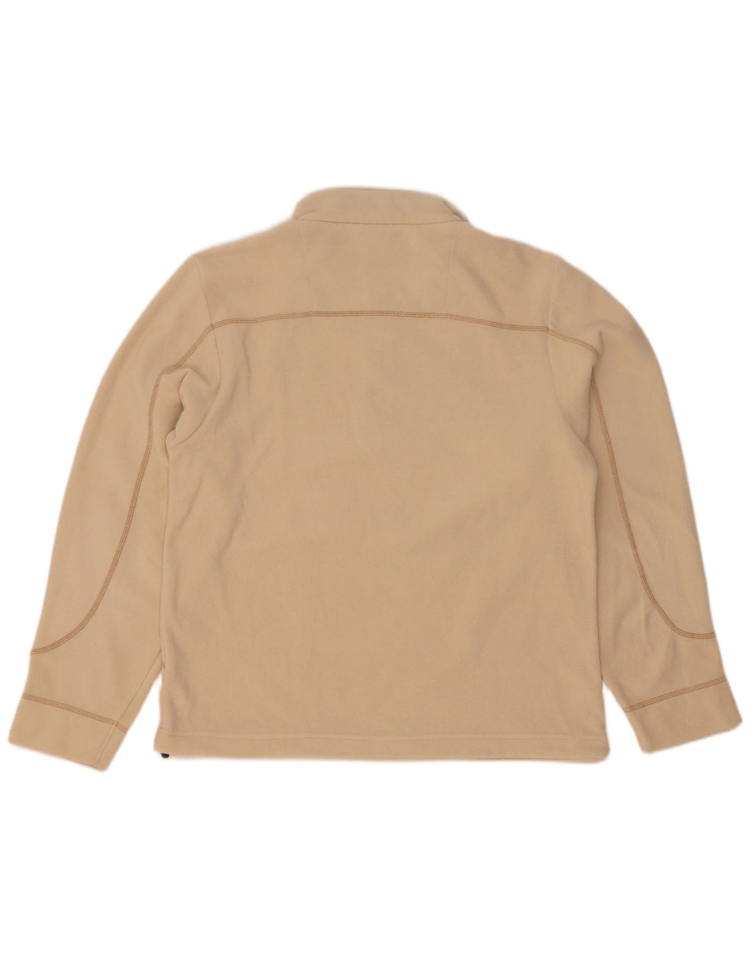 Colmar Herren-Fleecepullover mit Reißverschluss am Hals, mittelbeigefarbenes Polyester