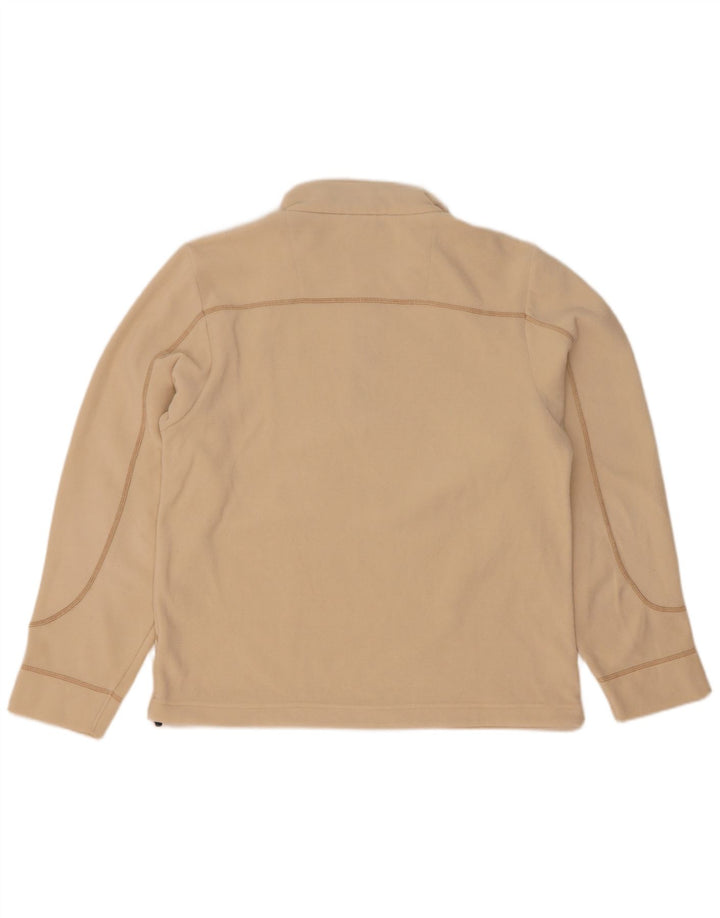 Colmar Herren-Fleecepullover mit Reißverschluss am Hals, mittelbeigefarbenes Polyester