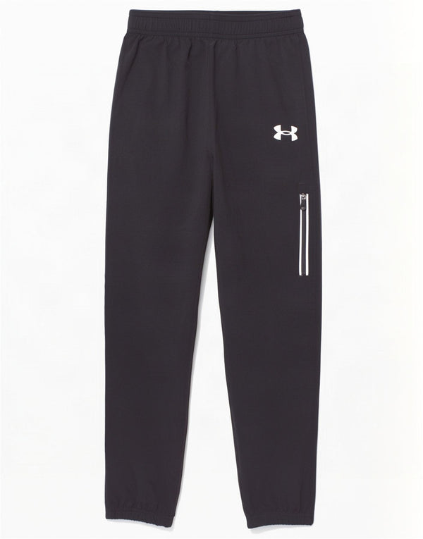 Under Armour Jungen-Trainingshose, Jogginghose, 6–7 Jahre, schwarzes Polyester